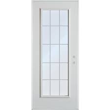 Stanley Doors 15 Lite Internal Grille Painted Steel Entry Door 9210p P 34 L Home Depot Canada Entry Doors Steel Entry Doors Exterior Doors