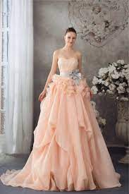 Wunderbar apricot kleid lang bilder wie dein mode. Tolle Ideen Fur Die Hochzeit Brautkleid In Apricot Farbe Hausdekoration Brautjungfern Wed Peach Wedding Dress Popular Wedding Dresses Colored Wedding Gowns