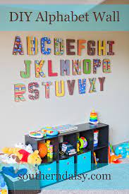 Diy Alphabet Wall Alphabet Wall Playroom Wall Decor Alphabet Nursery