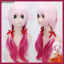 Pigtail wig pigtail hairstyles pastel goth pastel pink glitter force weird fashion harajuku fashion pink shorts kawaii girl. Anime Guilty Crown Cosplay Wig Inori Yuzuriha Gradient Pink Long Pigtails Synthetic Hair Adult Aliexpress