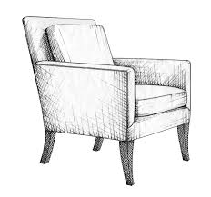 Illustration By Anara Mambetova Finkelstein For Bauer And Dean Publication Pattern Book Of Upholstery Endustriyel Tasarim Ic Mekan Modelleme Koltuklar