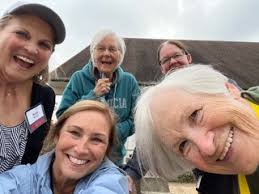 What a great day with some of our OLLI members revitalizing our blue and  gold garden