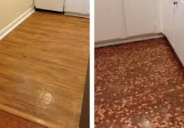 After gluing each cent in. How To Install A Copper Penny Floor A Made In Usa Diy Project Usa Love List