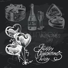 Create your logo design online for your business or project. Valentine S Day Hand Drawn Chalkboard Stock Vector Colourbox