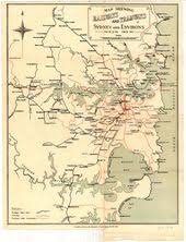 M2148 Railways And Tramways Map Of Sydney And Environs Nsw 1913 Map Old Maps Botany Bay