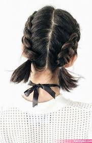Pin By Cukur Cukur On Coole Frisuren In 2020 French Braid Short Hair Braids For Short Hair Hair Styles