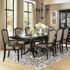 Homelegance Marston 9 Piece Double Pedestal Dining Room Set In Dark Espresso Dining Room Table Double Pedestal Dining Table Solid Wood Dining Table