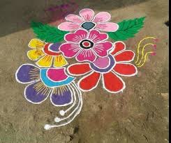 Rangoli Designs Easy And Simple Rangoli Rangoli Designs Diwali Rangoli Designs Rangoli Designs 2017 Easy Chalk Drawings Sidewalk Chalk Art Fun Chalk Art