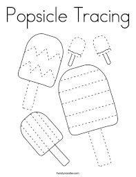 Collection of ice cream and popsicle printable coloring pages (24) love ice cream coloring pages popsicle coloring pages Popsicle Tracing Coloring Page Twisty Noodle