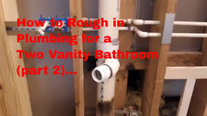 More images for bathroom vanity plumbing rough in » Diy How To Rough In Plumbing For Two Vanities Part 1 Youtube