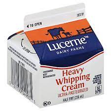 Double cream is the british term for heavy or whipping cream in the united states, but it is a little thicker than our whipping cream. Lucerne Whipping Cream Heavy 8 Oz Albertsons
