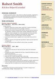 Pay for chefs and cooks can vary depending on the position and the size of the restaurant. Kitchen Helper Resume Samples Qwikresume