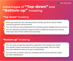 Bottom up economics (bue) is a nonprofit organization with the mission of helping youth in the new york city break the cycle of poverty.through character building, a strong support system and financial literacy we create an environment that is conducive to the positive growth and development of our youth. Top Down Vs Bottom Up Investing Difference Between Strategy What Is