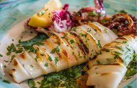 Chargrilled Whole Squid With Chile And Mint Recipe Recipes Food Squid Recipes
