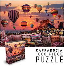 1000 piece puzzle for adults cappadocia hot air balloons jigsaw puzzle social distancing nature lands family puzzles jigsaw puzzles hot air balloon rides