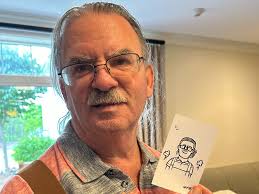 At Maplewood at Weston, residents recently shared a memorable afternoon  with renowned Boston portrait artist Nick Shea. Known for his unique  Sharpie portraits