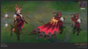 Space Dragon — Arcana Xayah & Rakan Concept Art - Yanie Yang