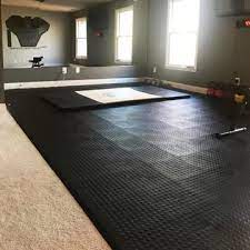 Removing old carpet tiles may look like a daunting diy project, but in reality, it's an easy job that can be completed in just a couple of hours or in a weekend. Staylock Tile Home Gym Floor Over Carpet Installation Ideas Options