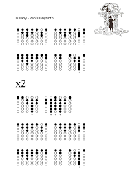 Lullaby Pan S Labyrinth Tabs For Tin Whistle Tin Whistle Flute Sheet Music Native American Flute