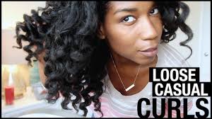 A wide variety of black hair soft curls options are available to you, such as hair weaving, skin weft, and hair bulk. Casual Loose Curls Easy Curling Wand On Natural Hair Naptural85 Youtube