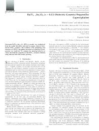 Discography, top tracks and playlists. Pdf Ba Ti 1 X Sn X O 3 X 0 13 Dielectric Ceramics Prepared By Coprecipitation Carmen Galassi M Cernea And Daniele Piazza Academia Edu