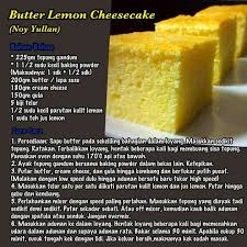 1/2 sudu teh serbuk kulit kayu manis. Butter Lemon Cheesecake Ide Makanan Makanan Dan Minuman Kue Lapis