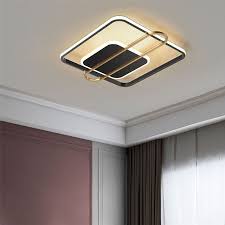 A square flush mount ceiling light in the middle of a hallway complements the architectural details of the space while evenly distributing the light throughout for safety. Acrylic Led Flush Mount Modern Square Ceiling Light Bedroom Living Room Ceiling Lights Led Flush Mount Square Ceiling Lights