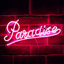 Neonartisans wedding neon signs custom neon sign for wedding, party and bedroom decoration. Neon Signs Paradise Beer Bar Bedroom Neon Light Handmade Glass Neon Lights Sign For Bedroom Office Hotel Pub Cafe Recreation Room Wall Decor Night Light 15 X 7 Pink Buy Online In