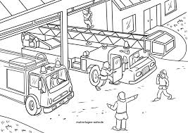 Klicken sie hier, um zu drucken. Tolle Malvorlage Feuerwehr Feuerwache Kostenlose Ausmalbilder