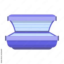 Tanning bed icon in cartoon style isolated on white background. Skin care  symbol stock vector illustration. Stock Vector | Adobe Stock