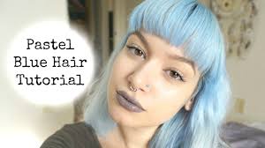 Pastel + ice blue tones. How To Get Pastel Blue Hair Evelyn Fernandez Youtube