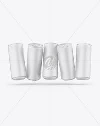 Download Five Matte Cans Mockup In Can Mockups On Yellow Images Object Mockups