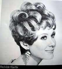 Bubble Curls Vintage Hairstyles Teased Hair Bouffant Hair