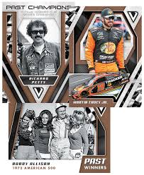 2019 victory lane delivers again by featuring top drivers across multiple eras like richard petty, jimmie johnson, bubba wallace, and many more! 2019 Panini Victory Lane Racing Checklist Release Date Hobby Box Info