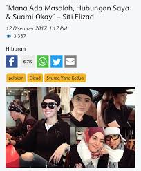 Pelakon siti elizad bukanlah nama baharu dalam industri hiburan tanah air. Siti Elizad Hubungan Saya Suami Ok Anak Bukan Tak Cuba Cuma Belum Ada Rezeki Ketumbuhan Cyst Punca Lambat Hamil Gosip Tempatan Gosip Forum Cari Infonet