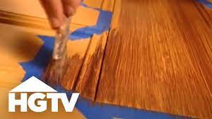 Tutorial of my faux wood floor in my studio. How To Paint Faux Wood Grain Hgtv Youtube
