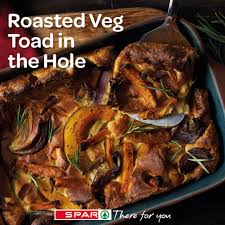 Bring a pan of water to the boil and par cook the root vegetables for 7 minutes, then drain & set aside. Spar S Veggie Toad In The Hole Recipe Is Spar And Post Office Loughor Facebook