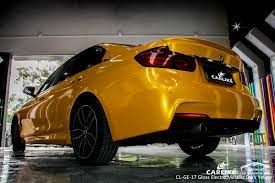 A vehicle wrap helps you change the look of your car without altering or damaging the original paint. Cl Ge 17 Glanzend Elektro Metallic Dunkelgelb Car Wrap Vinyl Fur Bmw Sino Vinyl