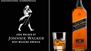 Find over 100+ of the best free johnnie walker images. Johnnie Walker Adopts Female Logo In Honor Of Women S History Month Social Media Users Question Why Abc7 Los Angeles