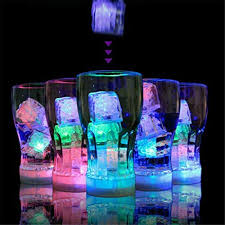 Amazon Com 12pcs Ice Cube Lights Flameless Candles Led Light Light Up Ice Color Changing Party Luminous For Bar Club Wedding Halloween Xmas Put Into Water Liquid Activated Home Improvement