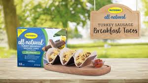 Where a recipe calls for an all natural butterball product, all natural means minimally processed and no artificial ingredients. Turkey Sausage Breakfast Tacos Recipe Butterball Youtube