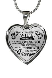 Happy Birthday Gift For My Wife Beautiful To My Wife Necklace From Husband Best Gift For Birthday Graduation Military Wedding Wi Girlfriend Gifts Gifts For My Wife Birthday Gift For Wife