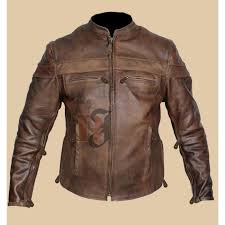 Pin On Distressed Leather Jacket
