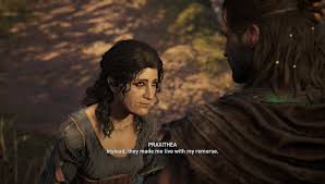 This will give you the harpy feather duster and start the romance following this conversation, you'll get the unique opportunity to get all of your ambrosia back without any consequences, which is a. Ac Odyssey Unkindest Cut Quest Kill Or Spare Praxithea The Oracle