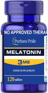 melatonin 3 mg 120 tab كبسولات ميلاتونين لنوم هادئ عميق puritans pride melatonin ingre