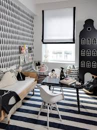 Black And White Kids Play Room 45 Small Space Kids Playroom Design Ideas Hgtv White Kids Room Monochrome Kids Room Kids Room Design