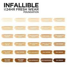 L Oreal Paris Infallible Fresh Wear Foundation 1 Fl Oz Pump Loreal Infallible Loreal Paris Infallible Loreal Infallible Foundation Shades