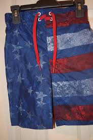 Details About American Flag Swim Trunks Usa Board Shorts