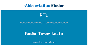 Add a photo to this gallery add a photo to this gallery add a photo to this gallery. Rtl Definition Radio Timor Leste Abbreviation Finder