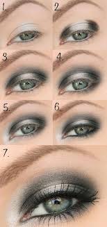 Schon Geschminkte Augen Abend Makeup Grau Silber Geschminkte Augen Blaue Augen Schminken Make Up Augen